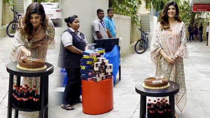 Sanjana Sanghi's Stylish Birthday Bash: Cake-Cutting Moment with Paparazzi