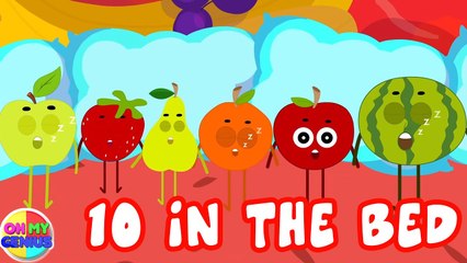 Fruits Ten In The Bed - More Nursery Rhymes And Cartoons For Children