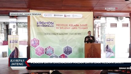 Perajin Batik Dikenalkan Malam Batik Dari Kelapa Sawit