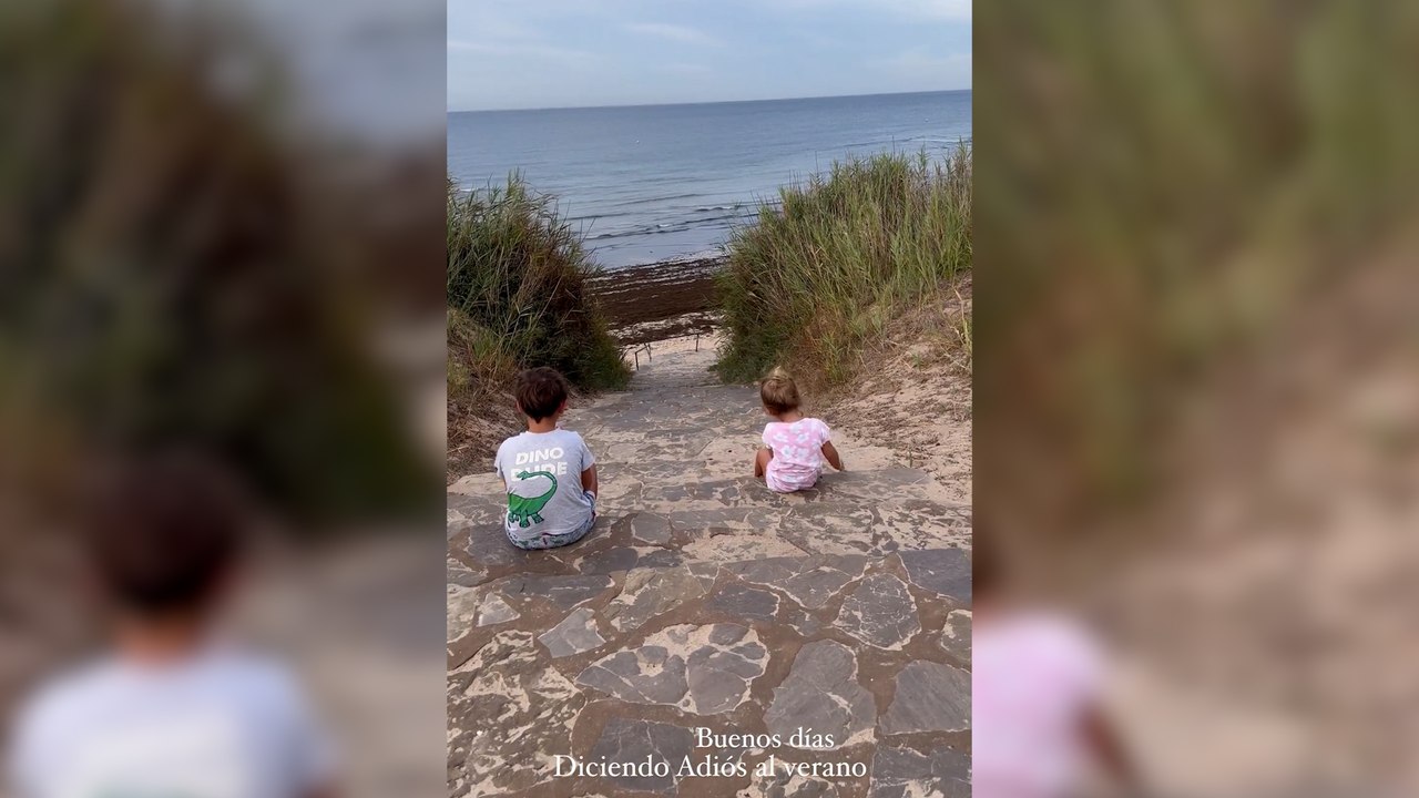Así despide el verano Toñi Moreno y su pequeña Lola