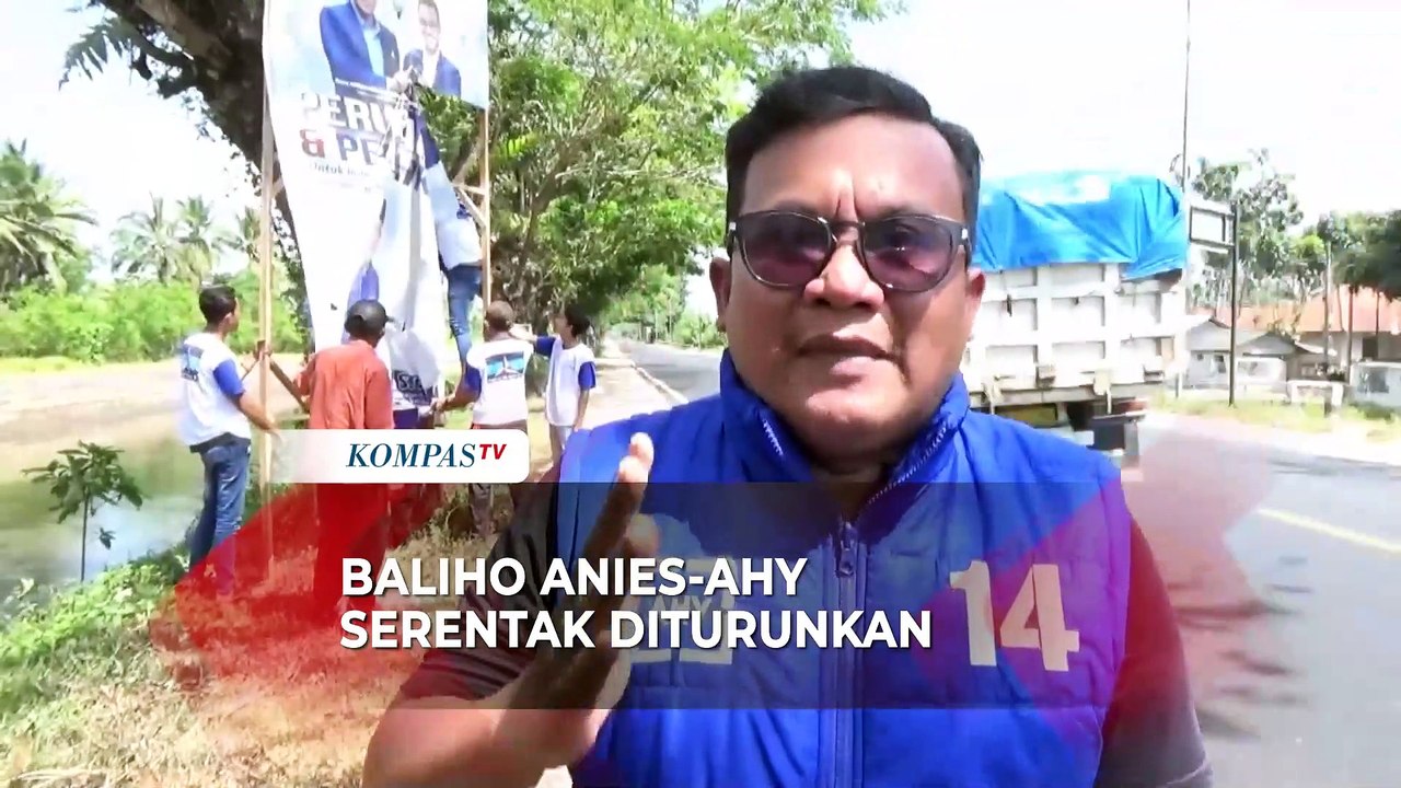 Baliho Anies Ahy Diturunkan Oleh Dpc Partai Demokrat Lumajang Video Dailymotion