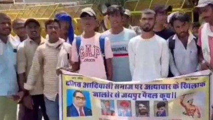 अजमेर: संत की हत्या के विरोध में भीम आर्मी ने किया प्रदर्शन, सरकार को जमकर कोसा