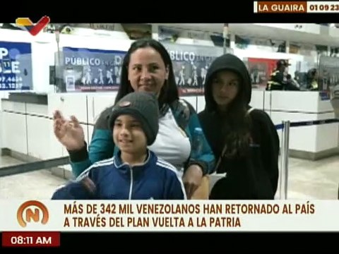La Guaira | Plan Vuelta a la Patria retorna a Venezuela 162 connacionales provenientes de Perú