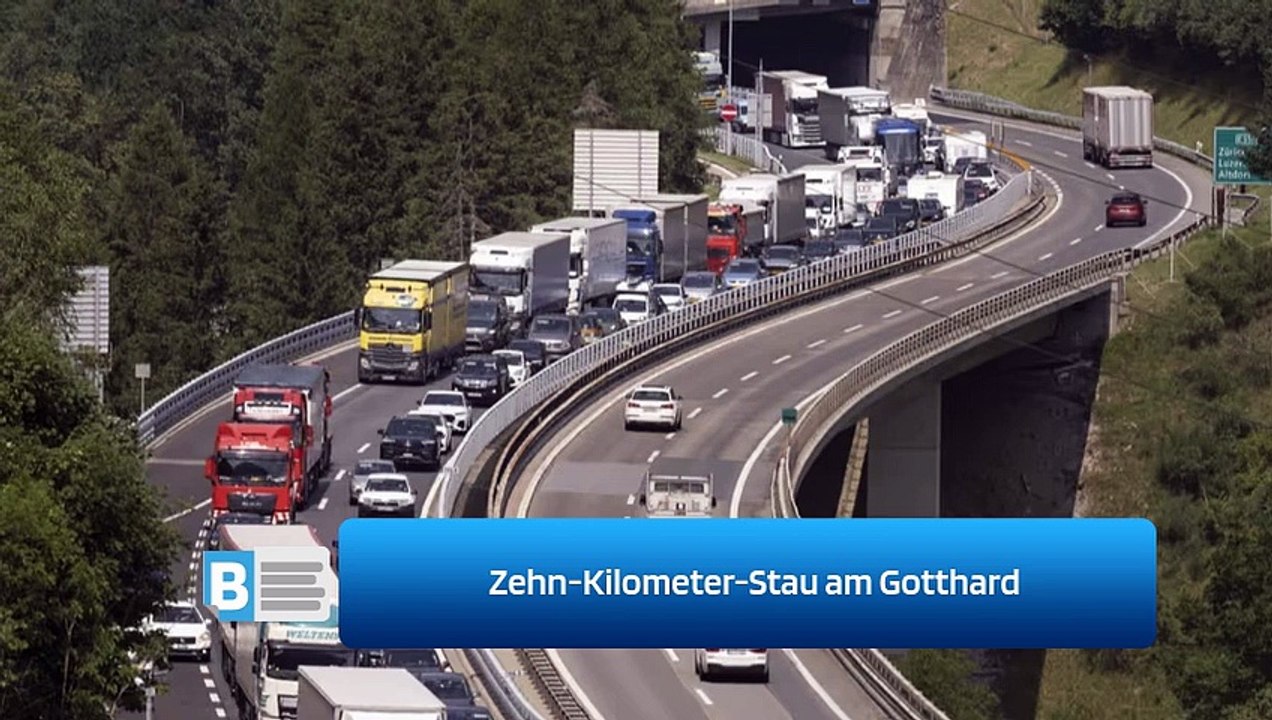 Zehn-Kilometer-Stau am Gotthard
