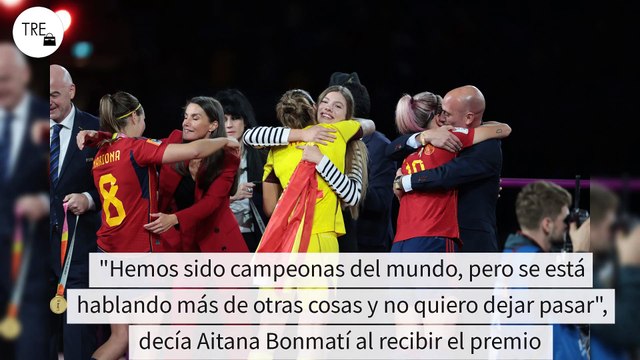 El reivindicativo mensaje de Aitana Bonmatí, ganadora del premio a la mejor jugadora del año, contra Luis Rubiales en la gala de la UEFA