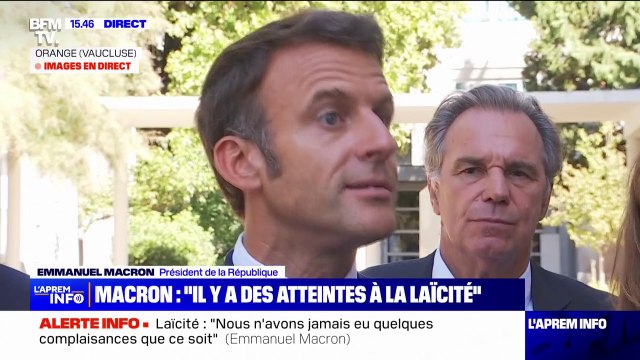 Abaya à l'école: Dans les lycées et les collèges les plus sensibles, des personnels spécifiques seront détachés aux côtés des enseignants pour les soutenir annonce Emmanuel Macron