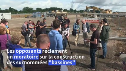 Nouvelle "bassine" en chantier: des opposants dénoncent un modèle menant à "l'impasse"