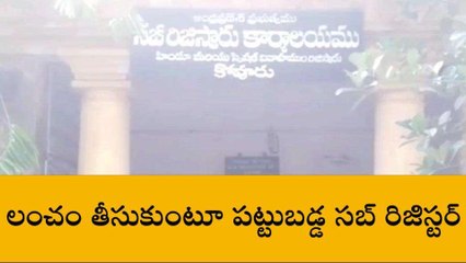 నెల్లూరు జిల్లా: ఏసీబీ వలలో కోవూరు సబ్ రిజిస్టర్
