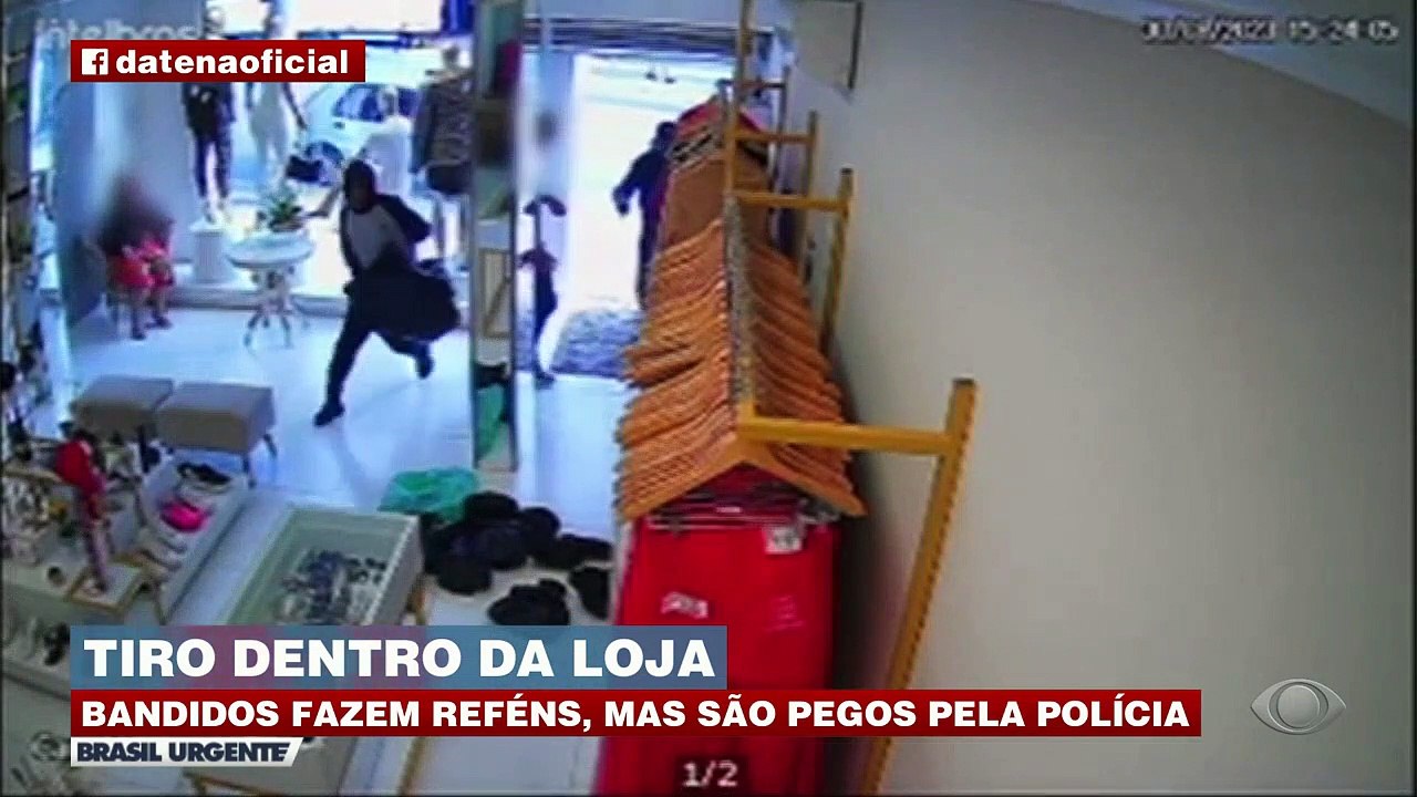 PM impede assalto e prende bandidos após ouvir disparo em loja