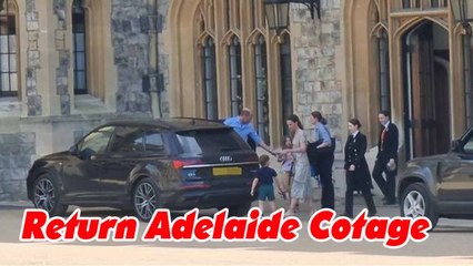 Kate and William have returned to Adelaide Cottage with their children to prepare for the new school