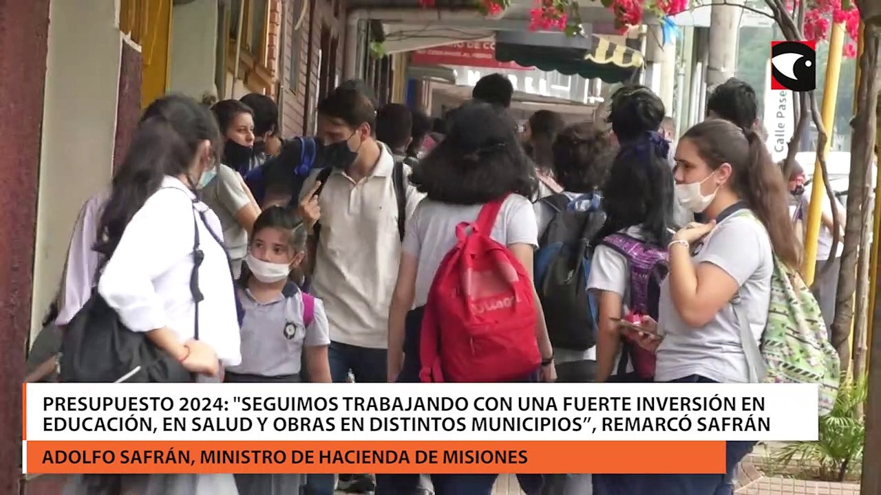 Presupuesto 2024 Seguimos trabajando con una fuerte inversión en educación, en salud y obras en distintos municipios”, remarcó Adolfo Safrán