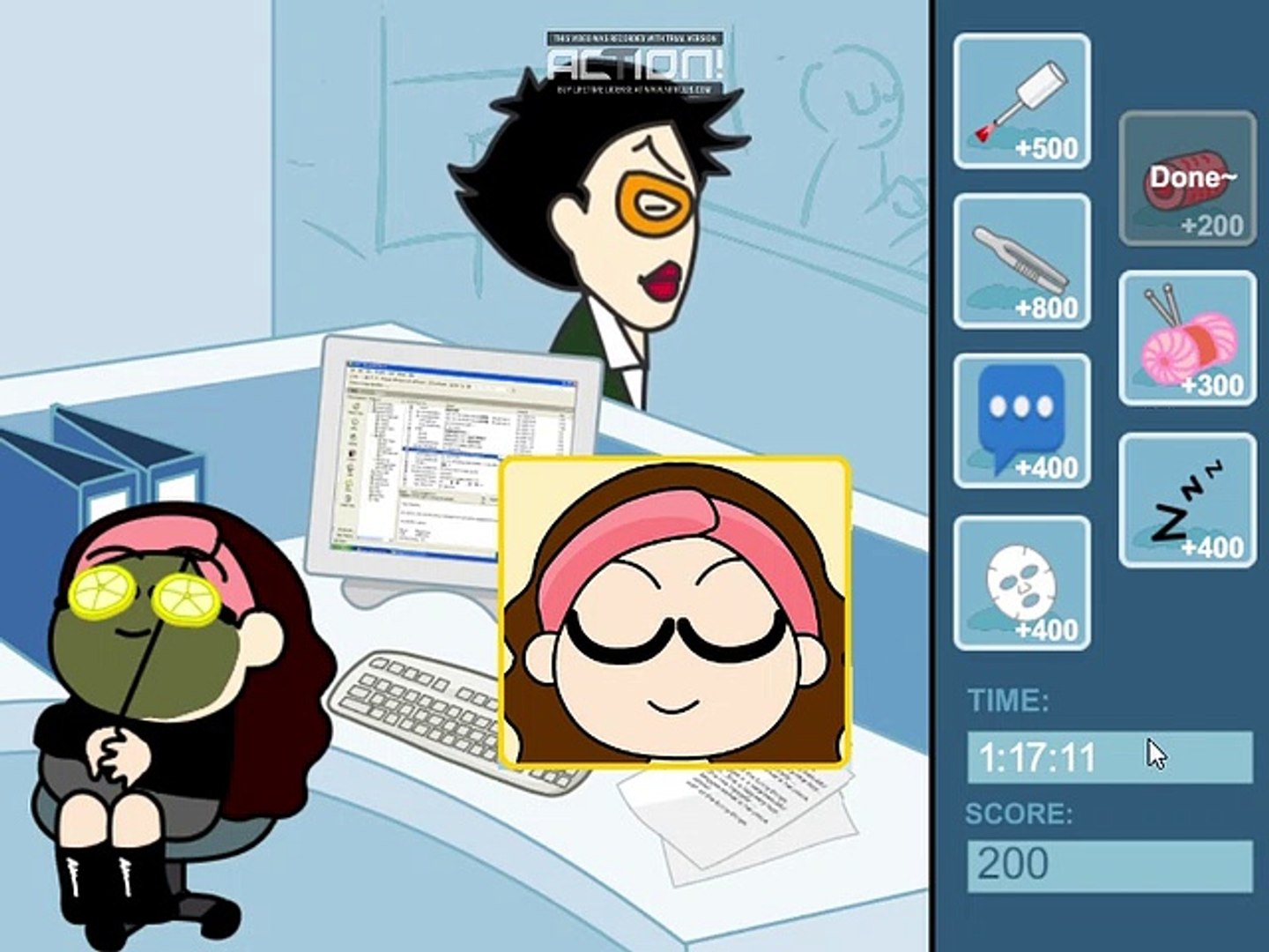 Kill Time in Office Game - Play online at Y8 com 