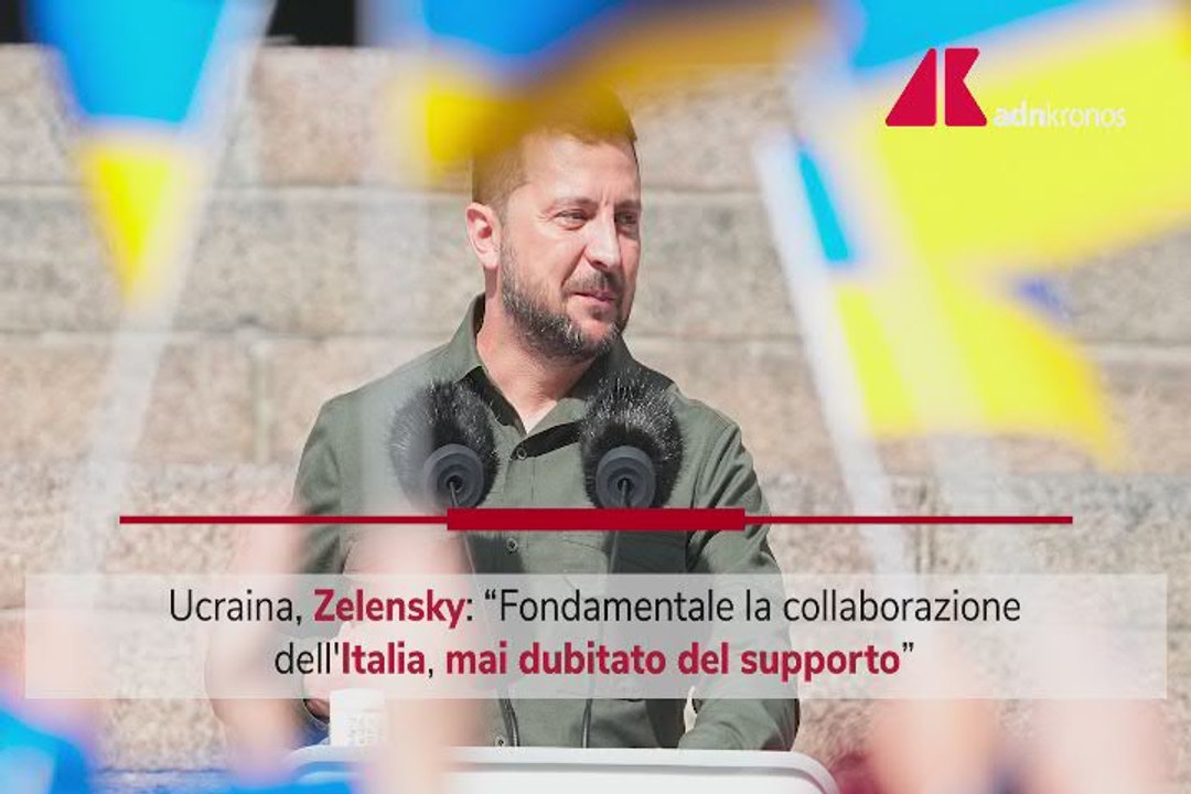 Ucraina, Zelensky: "Grazie Italia per il sostegno politico"