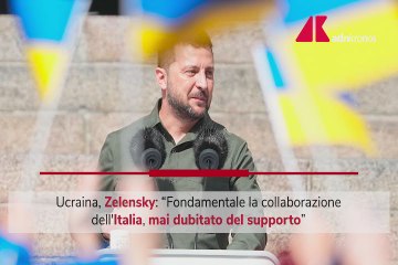 Ucraina, Zelensky: "Grazie Italia per il sostegno politico"