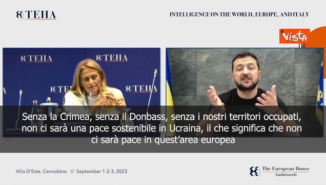 Zelensky: Nessuna pace sostenibile senza Crimea e Donbass