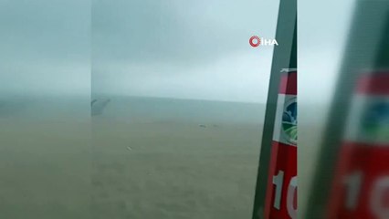 Tempête sur la côte de Sakarya ! Le monde est devenu une zone de guerre, les citoyens ont eu du mal