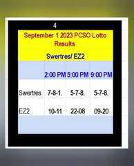 Love Lotto Results September 1 2023 in the Philippines