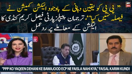 "PPP Ko Yaqeen Dehani Ke Bawajood ECP Ne Faisla Nahi Kya," Faisal Karim Kundi