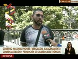 Caracas | Medida del Gob. Nacional de prohibir los cigarros electrónicos es apoyada por la población