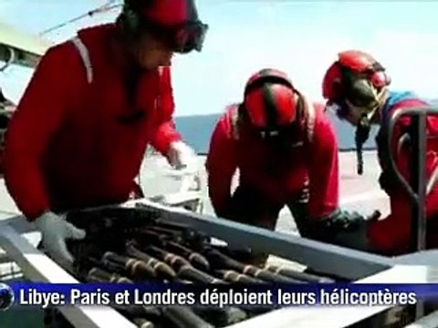 Libye: des hélicoptères anglais et français en action, Hague à Benghazi