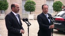 Syrie : le chef des rebelles reçu par Hollande