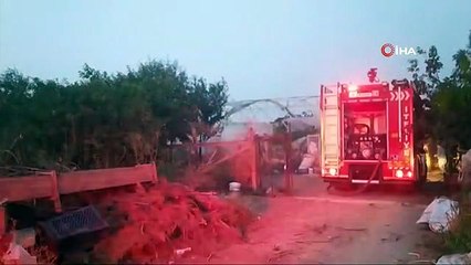 Çorum'da bir evin tandırında çıkan yangın söndürüldü