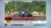 Les larmes de Bernard Cazeneuve aux obsèques d'Hervé Cornara