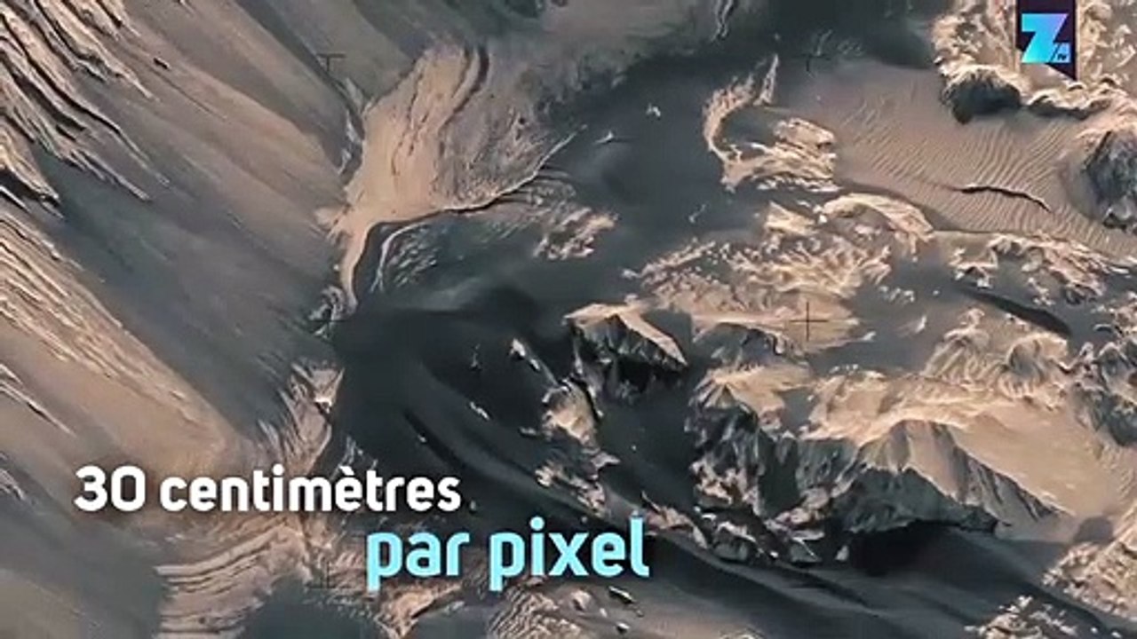 Vol imaginaire au-dessus des paysages de Mars