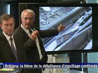 Brétigny: le déraillement causé par une pièce d'acier de la voie