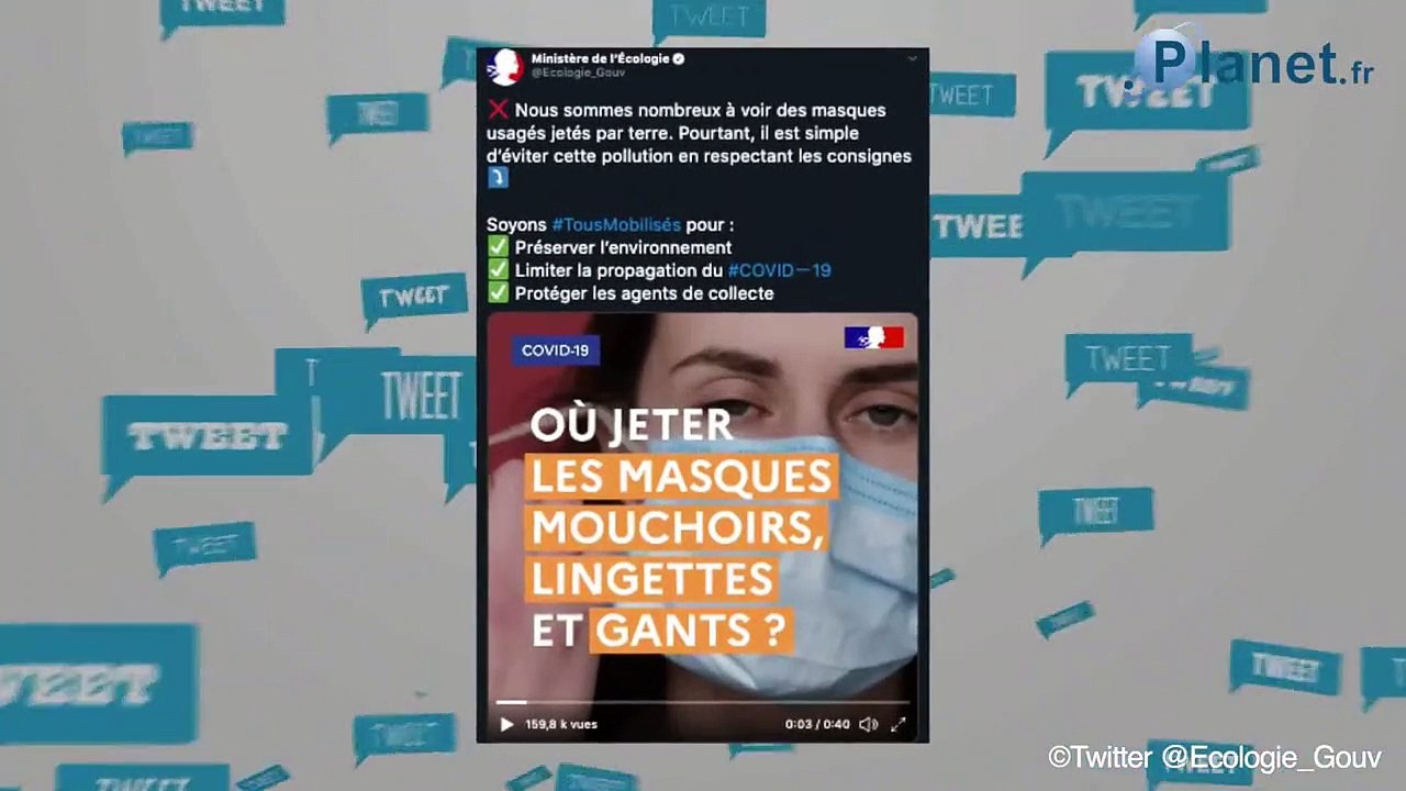 Bientôt une amende de 300 € pour les masques jetés ?