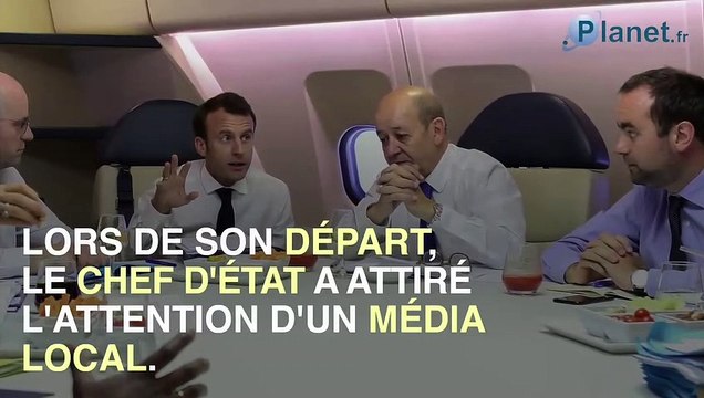 Emmanuel Macron a utilisé l'avion présidentiel pour observer l'éruption du piton de la Fournaise