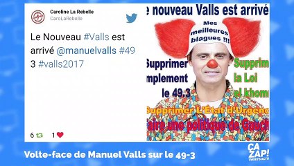 Les internautes se moquent de la vote-face de Manuel Valls sur le 49-3