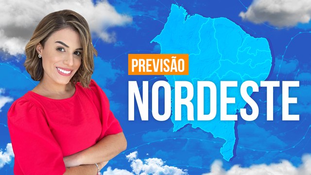 Previsão Nordeste - Chuva moderada na costa leste e pancadas fortes em Salvador