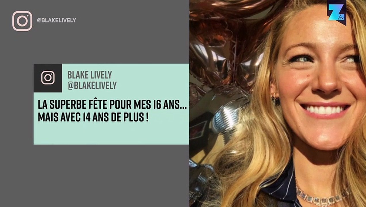 Blake Lively fête ses 16 ans... 14 ans plus tard