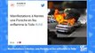 Une porsche incendiée pendant les manifestations à Nantes : les réactions s'enchaînent sur la Toile