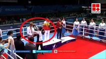 Jeux asiatiques 2014 : une boxeuse refuse sa médaille de bronze sur le podium