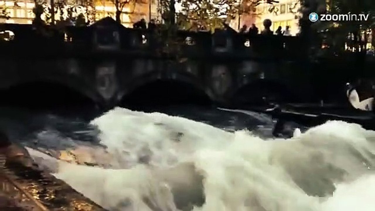 Munich: les surfeurs profitent des dernières vagues
