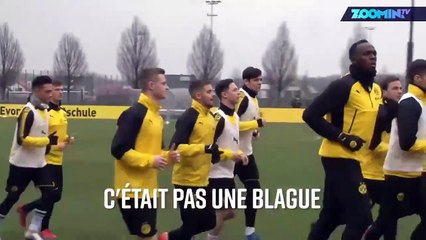 Usain Bolt marque un but pour son premier jour !