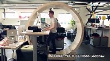 La roue de hamster humaine: se balader sans sortir!