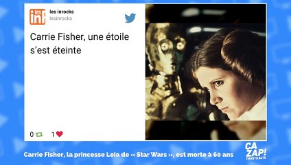 Décès de Carrie Fisher : les internautes lui rendent hommage