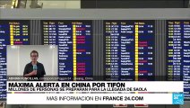 Informe desde Beijing: máxima alerta en China por llegada del tifón Saola