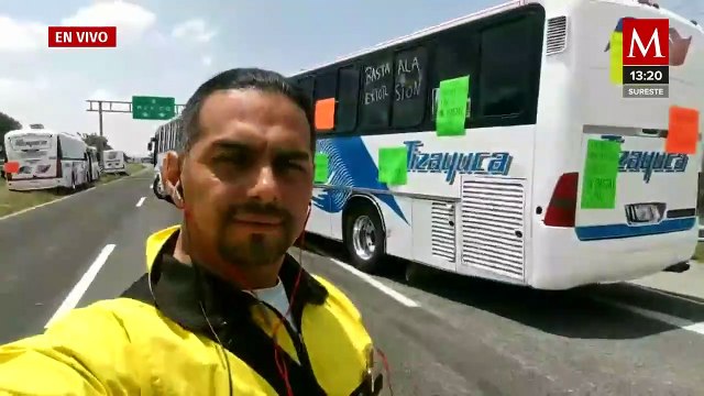 Transportistas de se reúnen con Segob tras 7 horas de bloqueo en la México-Pachuca