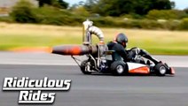 I Built A 100mph Jet-Powered Go-Kart - In My Shed | RIDICULOUS RIDES