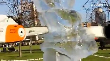 La sculpture sur glace s'invite à Londres