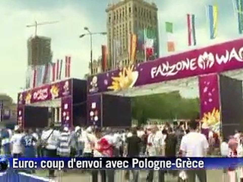 Euro: Varsovie lance la fête, un peu gâchée à Cracovie et par les Grecs