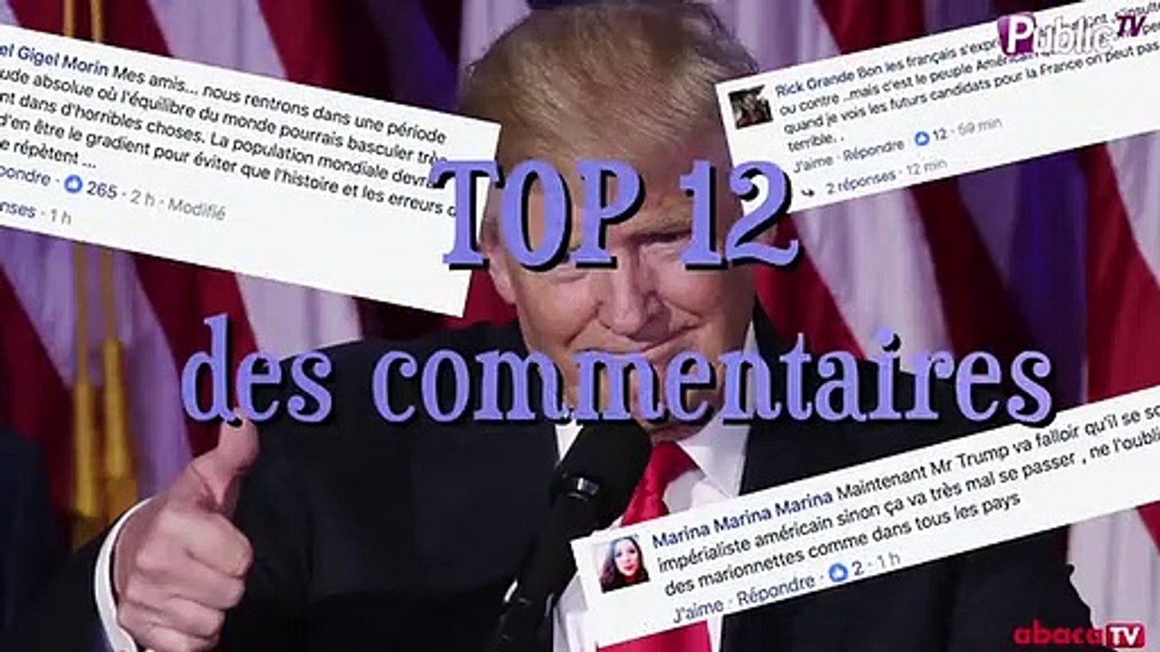 Vos coms à la Une : Donald Trump, nouveau président des Etats-Unis !