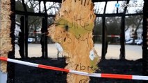 Berlin : on brûle symboliquement les réfugiés