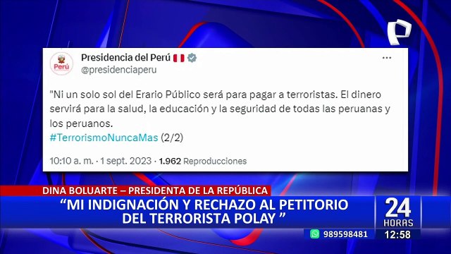 Keiko Fujimori critica a CIDH por aceptar la demanda de Víctor Polay: siempre ha protegido a terroristas