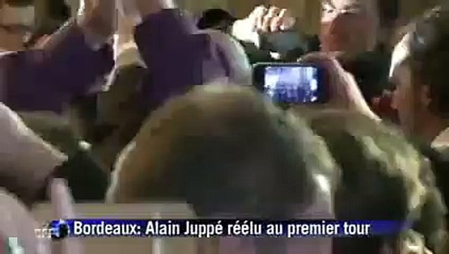 Alain Juppé réélu maire de Bordeaux au 1er tour