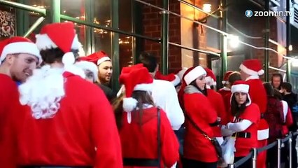 La grande beuverie des pères Noël, c'était à New York!